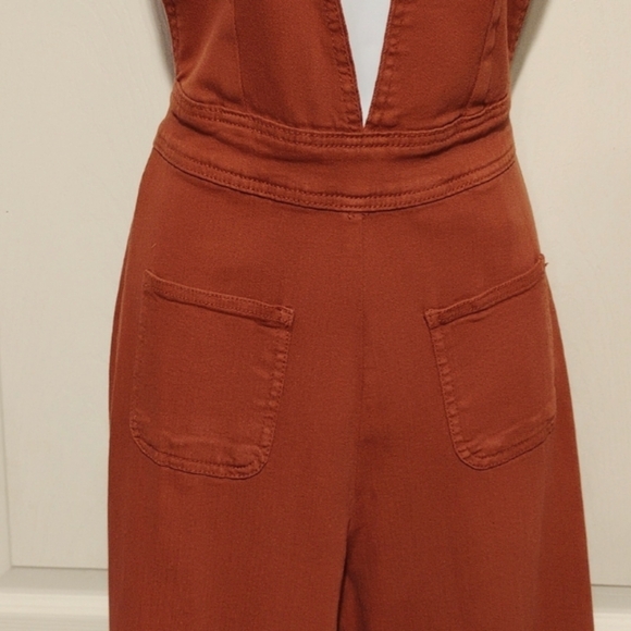Dollhouse Rust colored wide leg jumpsuit - Picture 3 of 15